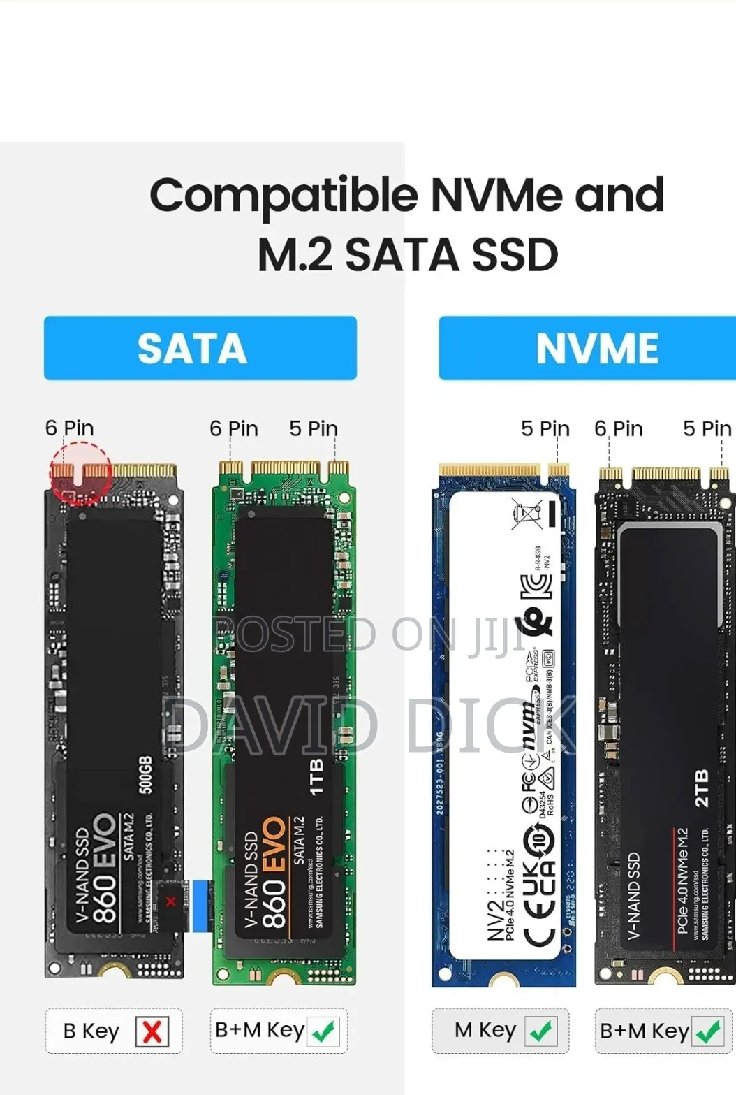 Orico M.2 Nvme Sata SSD Enclosure Adapter
