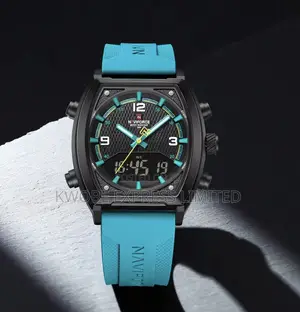 Naviforce Luxury Men’S Sport Quartz Watch – Dual Display