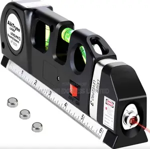 Laser Level Cross Line Tool With 8ft Tape Measure