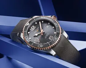 Longines Hydroconquest Gray Sunray Dial and a Rose Gold Watch