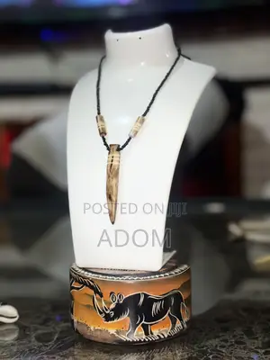 Handcrafted Ox Bone Pendant Necklace – African Heritage Jewelry