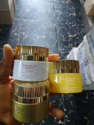European White Facial Creams (85ghs for 1)