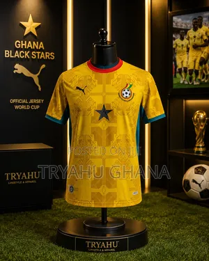 Ghana Football Shirt 2026 – Comfortable Athletic Fit-Tryahu Store
