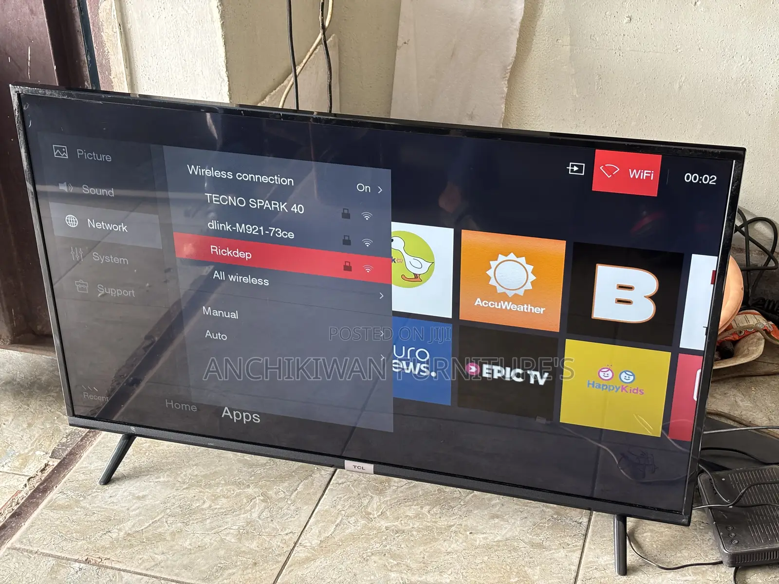 TCL 43 Inch Smart Tv With Free Netflix Account (Cash on Delivery)