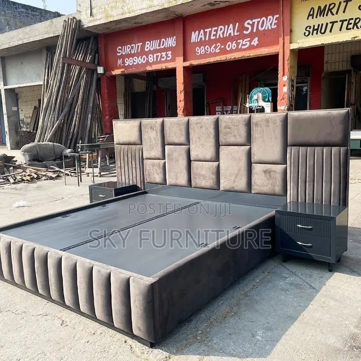 Oversized King Bed Frame With Side Drawers