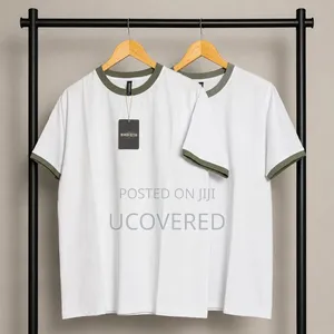White Wooden Retro Ringer T-Shirt