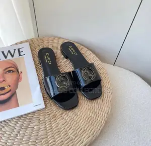 Women’S Gucci Blondie Patent Leather Sandals ( It Comes With a Box)