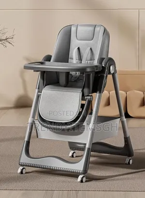 3-in-1 Baby High Chair, Recliner Pram - Adjustable Feeding Chair