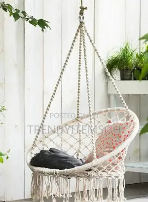Cotton Hanging Chair Swings Comfortable Sturdy Knitted