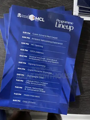 Premium Event Programmes, Flyers Corporate Printing