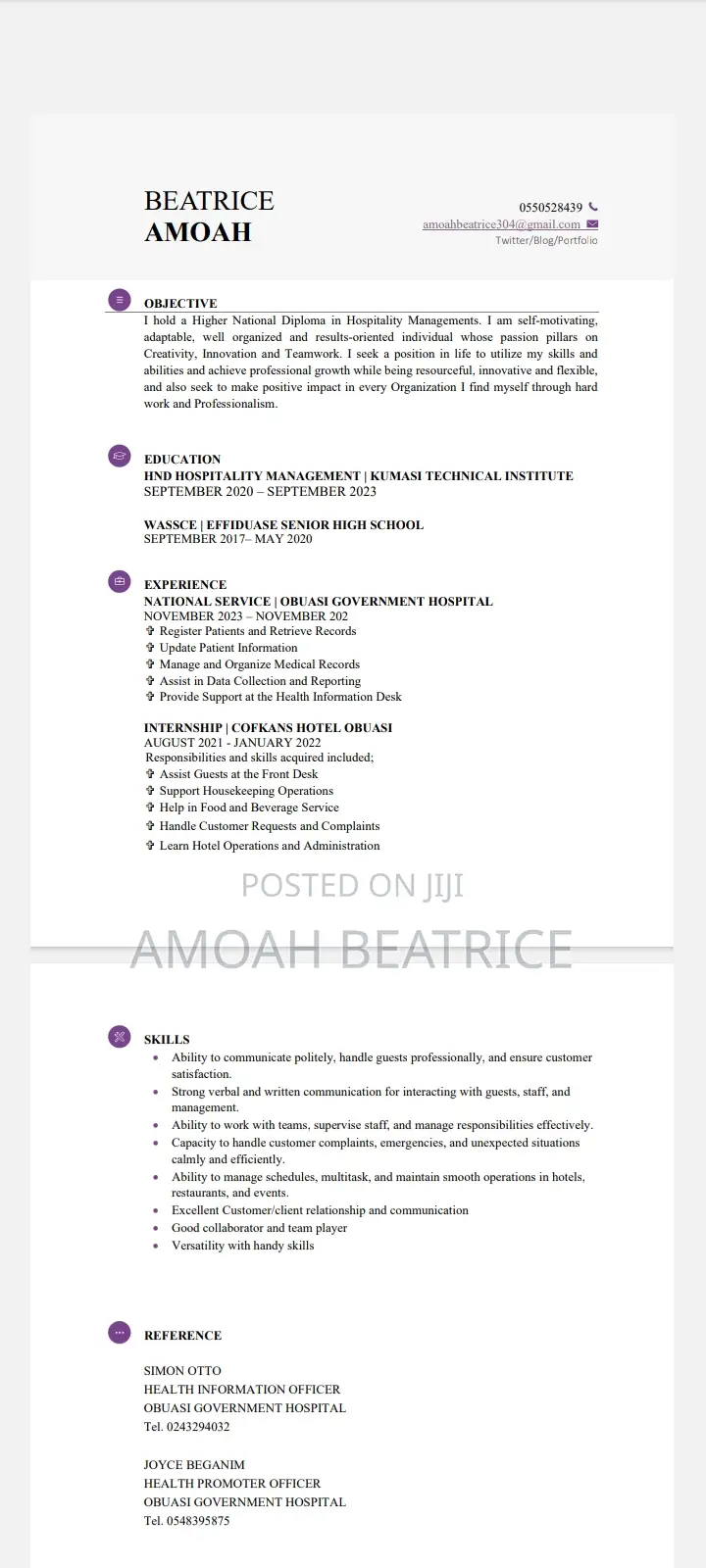 Clerical Administrative Cv