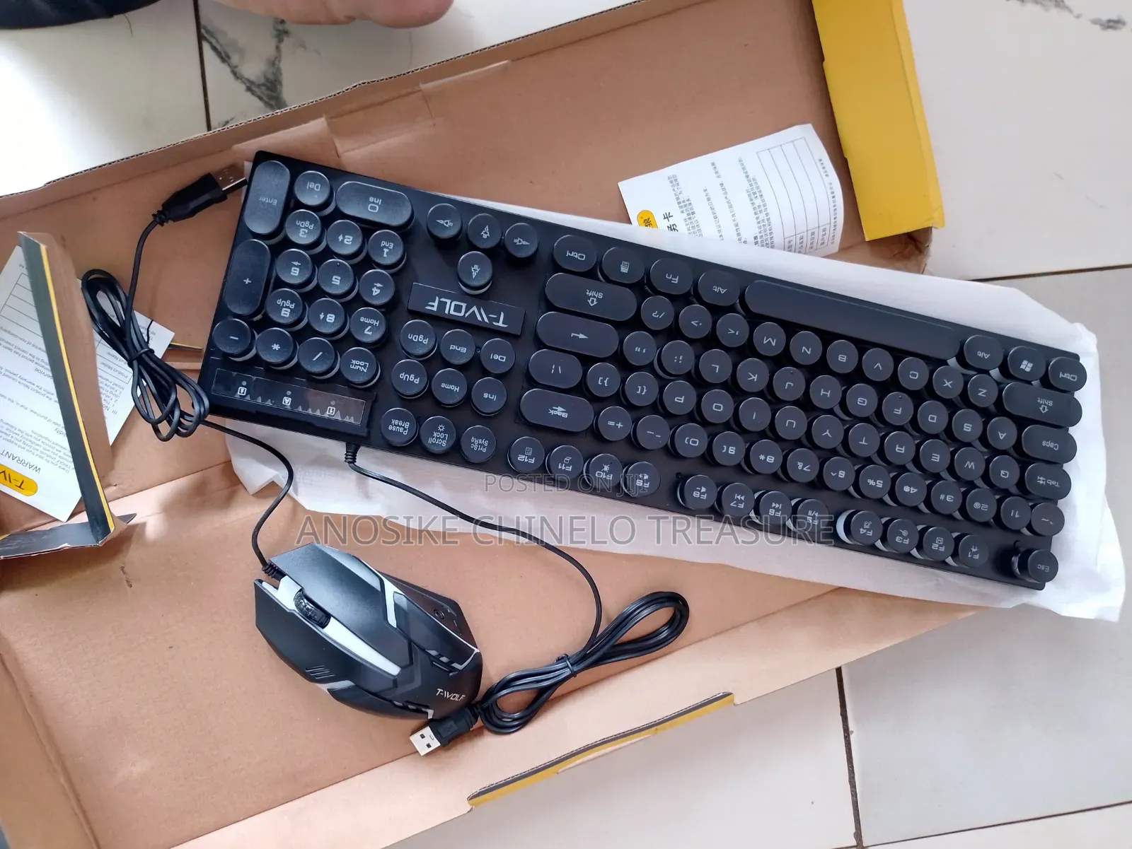 2 in 1 Gaming Keyboard (T- Wolf)