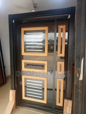 High-Quality Turkish Double Lock Security Door Black