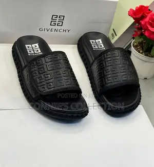 Black Givenchy Monogram Slides