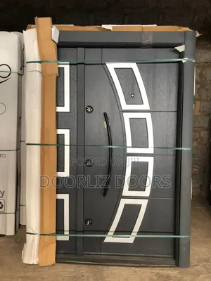 Black and Silver Turkish Triple Lock Security Door One and Half