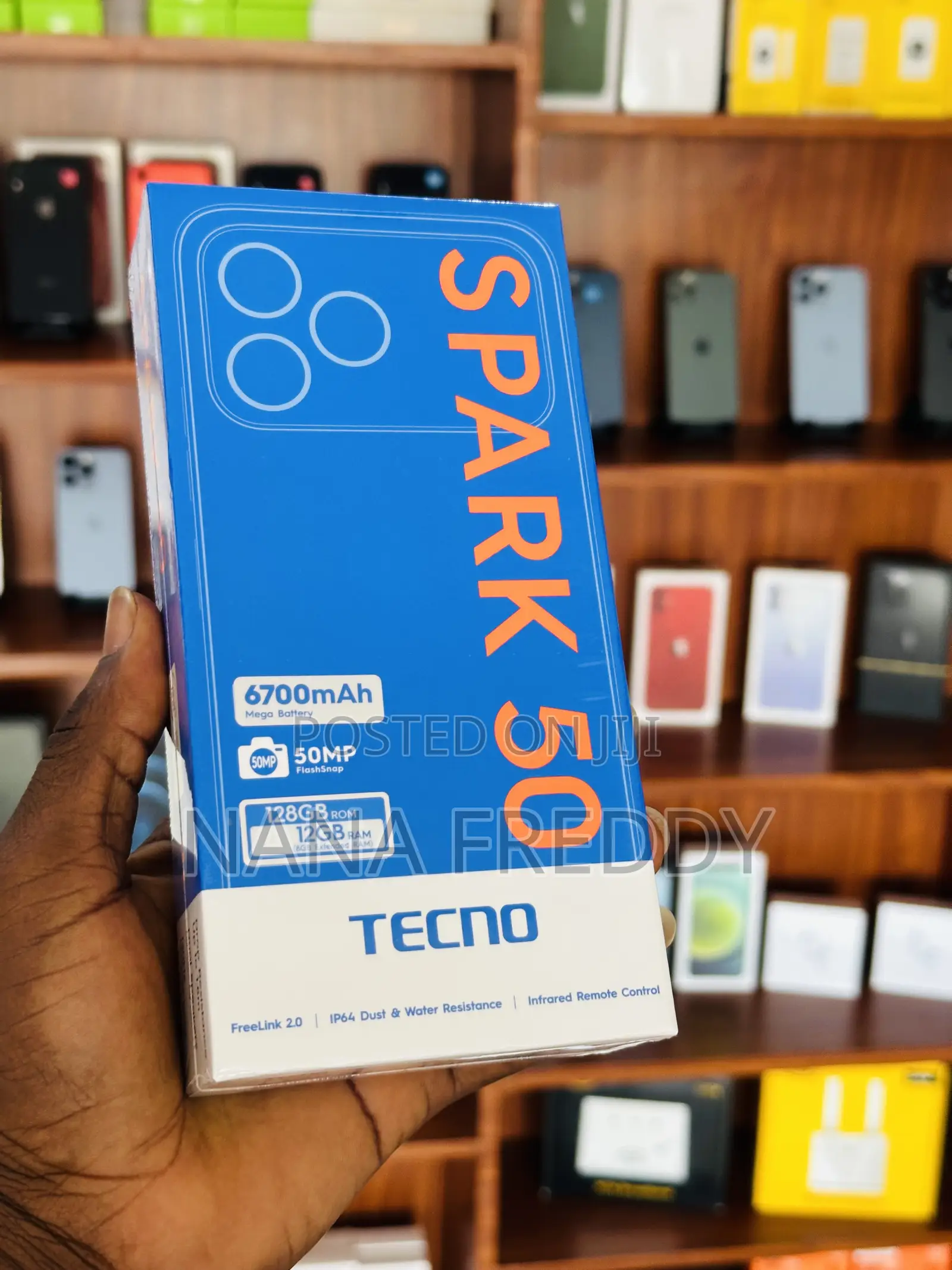 New Tecno Spark 50 128 GB Black