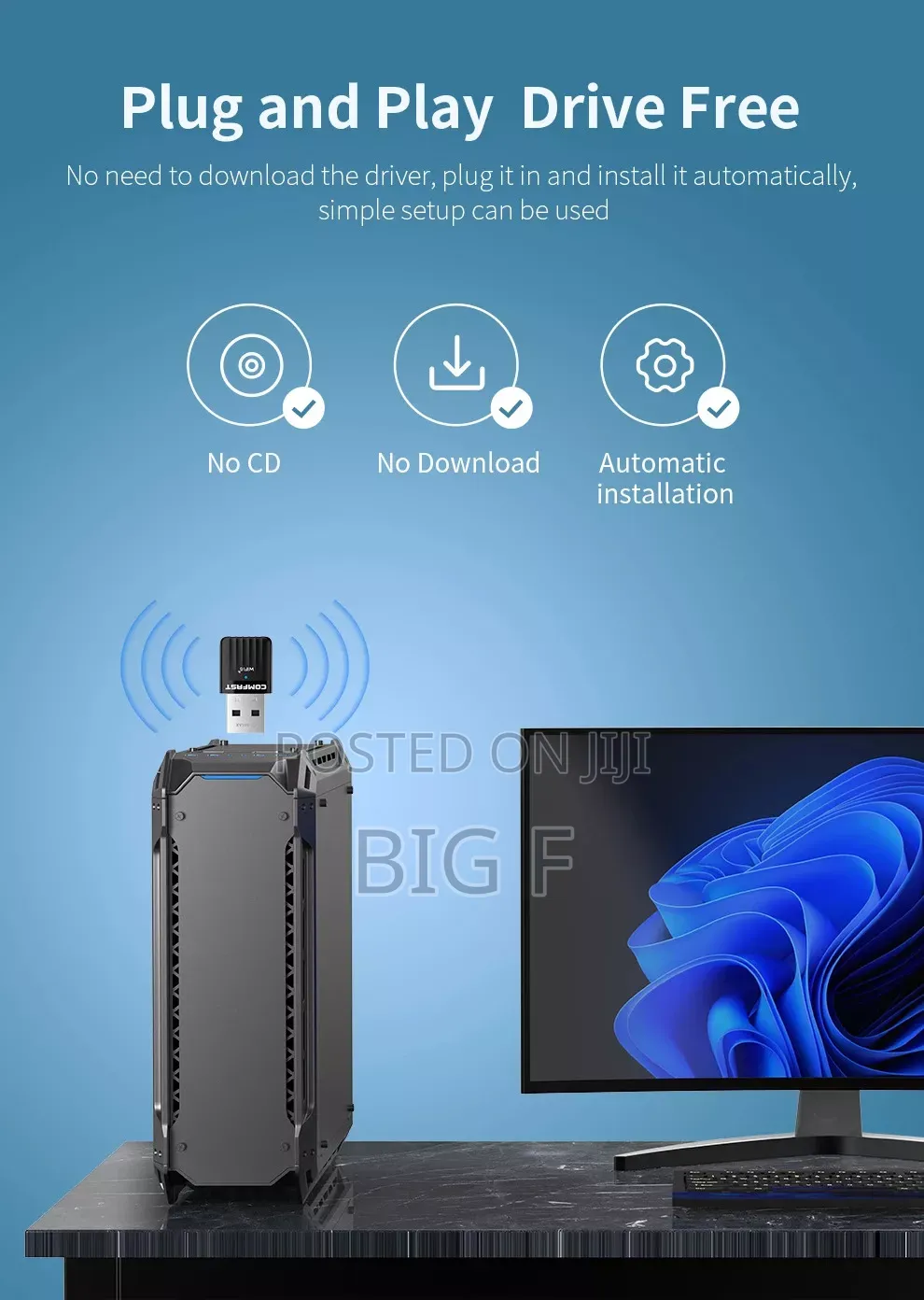Comfast Ax 600 600mbps Dual Band Usb Wifi6 Adapter - Usb Wifi Dongle