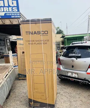 Direct Cooling Nasco Nas-Fl400-1dr-1 Glass Door Fridge(358l) 