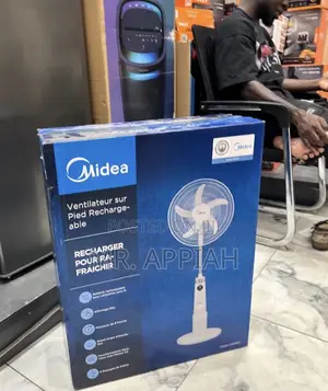 Shop Classic Midea 18” Rechargeable Standing Fan(Digital Remote).