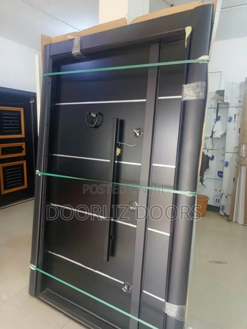 Alucobond Black Security Doors