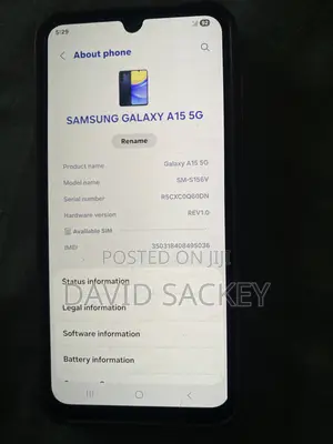 New Samsung Galaxy A15 5G 64 GB Blue