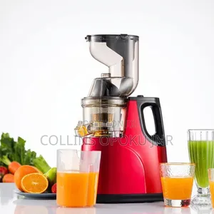 Professional Electric Slow Juicer – 95% High Juice Yield - Red