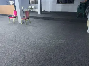 Plain Gray Woolen Carpet for Church Auditorium and Platforms