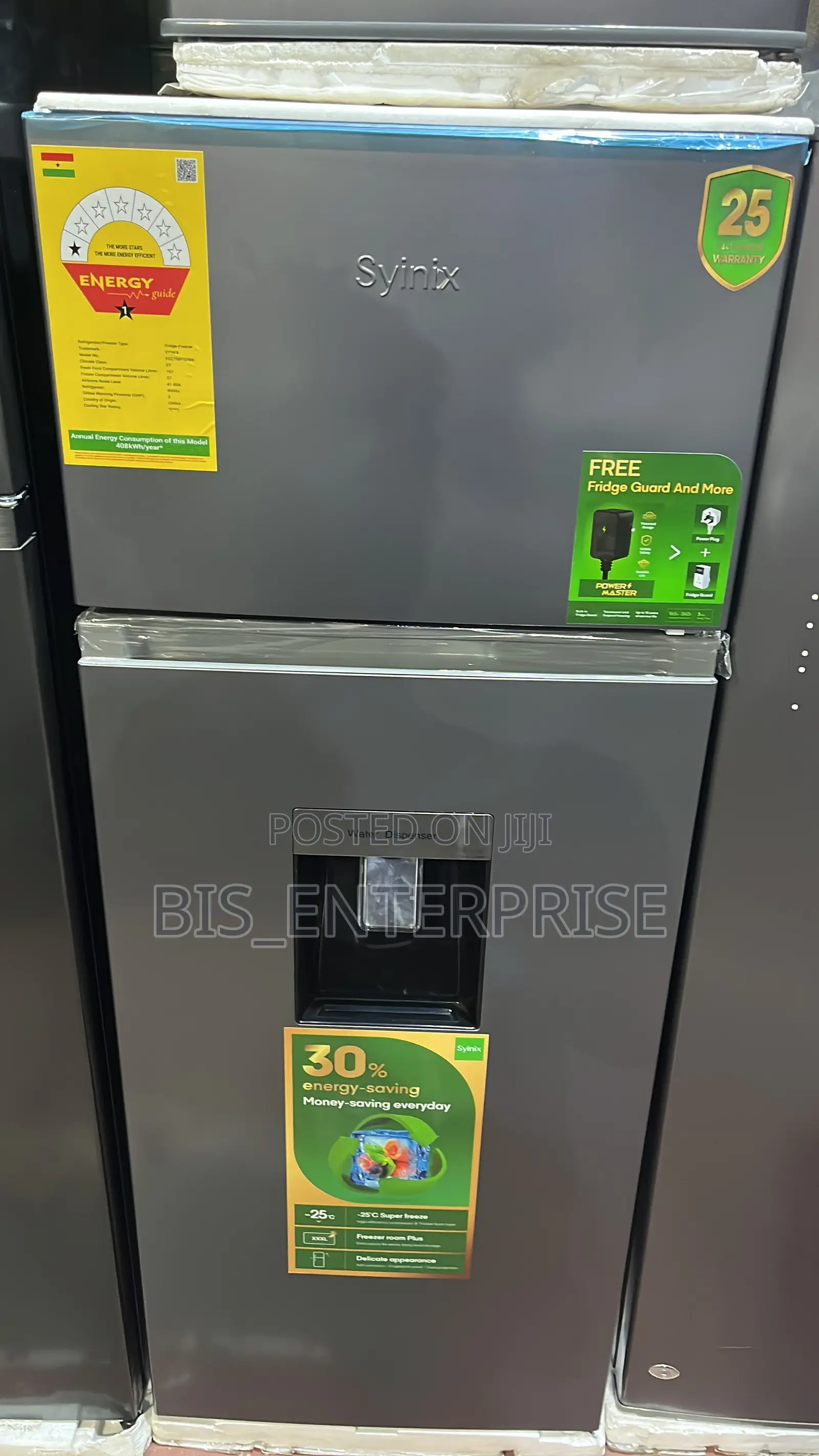 Syinix Fridge Double Door 210 Liters