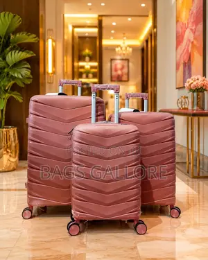 Peach Luggage 3set