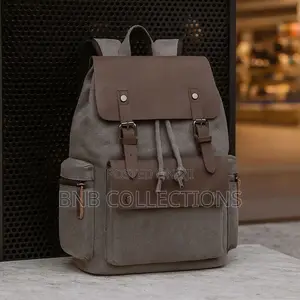 Quality Canvas Unisex Backpack Multi-pocket Work School Travel