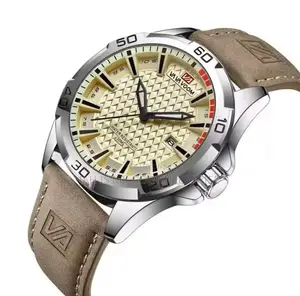 Va Va Voom Men Casual Sport Military Quartz Leather Watch