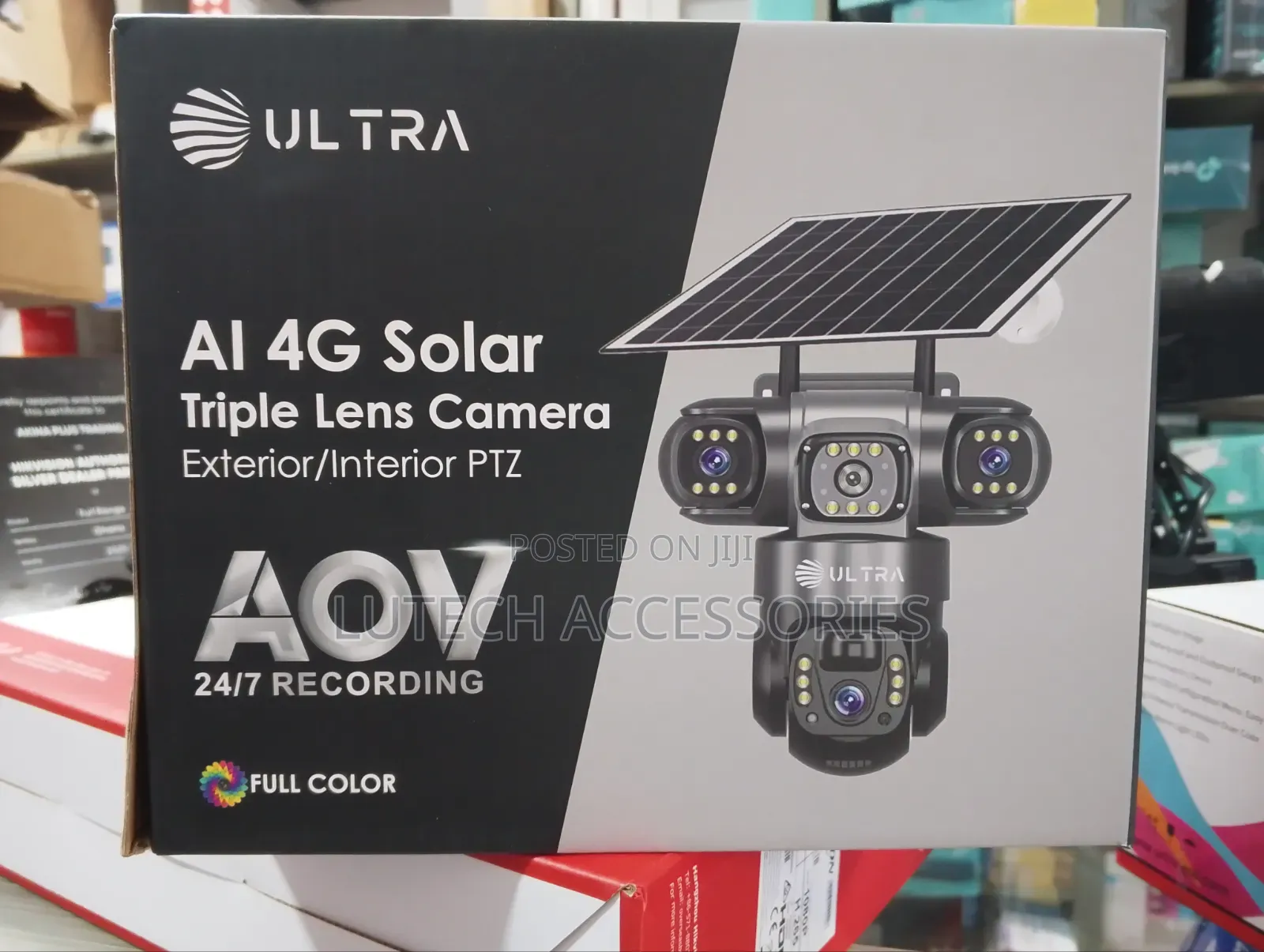 4g Solar Triple Lens Aov Camera. Ultra 4g Solar Triple Lens Aov Camera