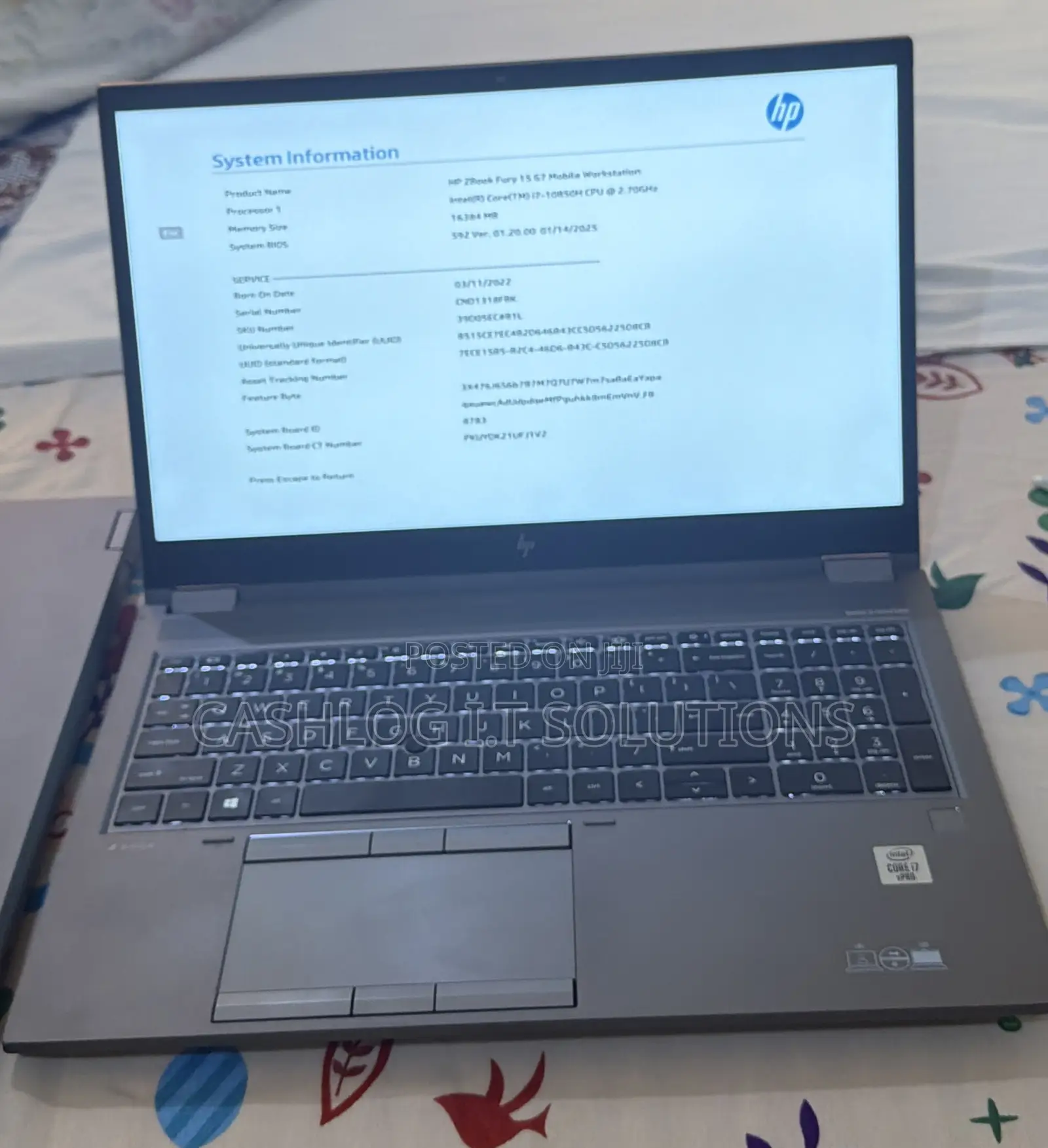 Laptop HP Zbook Fury 15 G7 16GB Intel Core i7 SSD 512GB