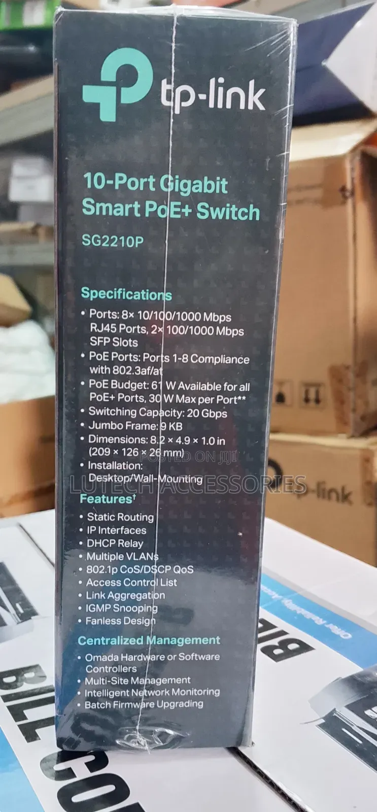 Tp Link Omada 10 Port Gigabit Smart Poe+ Switch