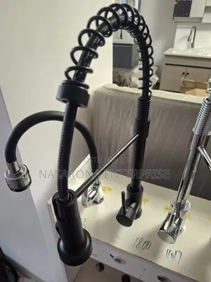 Black Flexible Kitchen Faucet