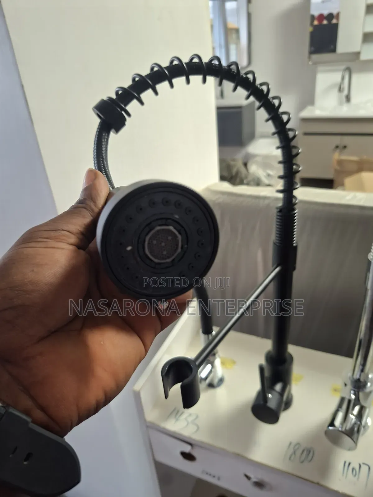 Black Flexible Kitchen Faucet