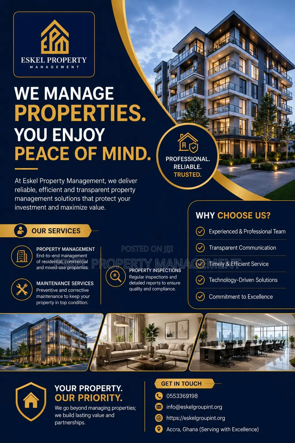 We Manage Your Property:Enjoy Peace of Mind