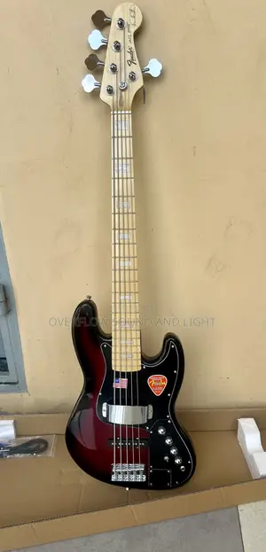 Fender Jazz Bass Active Guitar (Red Black)