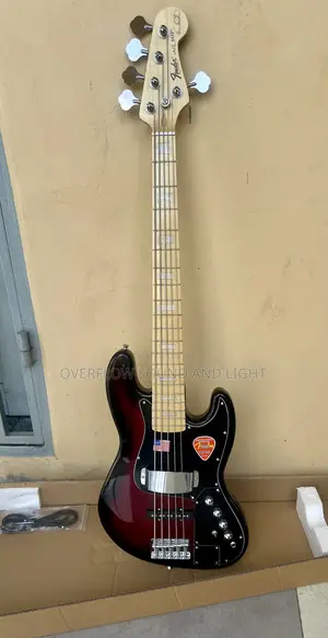 Fender Jazz Bass Active Guitar (Red Black)