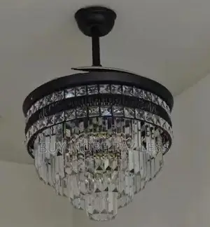 Hybrid Retractable Ceiling Fan And Chandelier