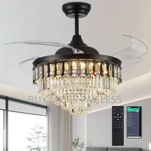Trsiopfc 52-inch Dimmable Chandelier Ceiling Fan