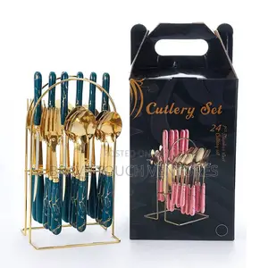 24 Piece Stainless Steel Cutlery Set