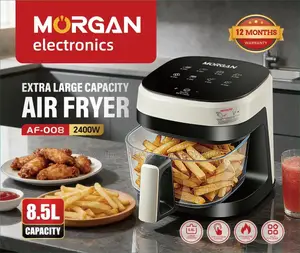 Morgan 8.5l Air Fryer Af-008 2400w Glass Basket - Brand New
