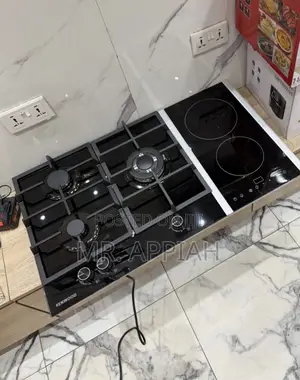 Classic Kenwood 4 Gas + 2 Electric Hob(Tempered Glass) Black.