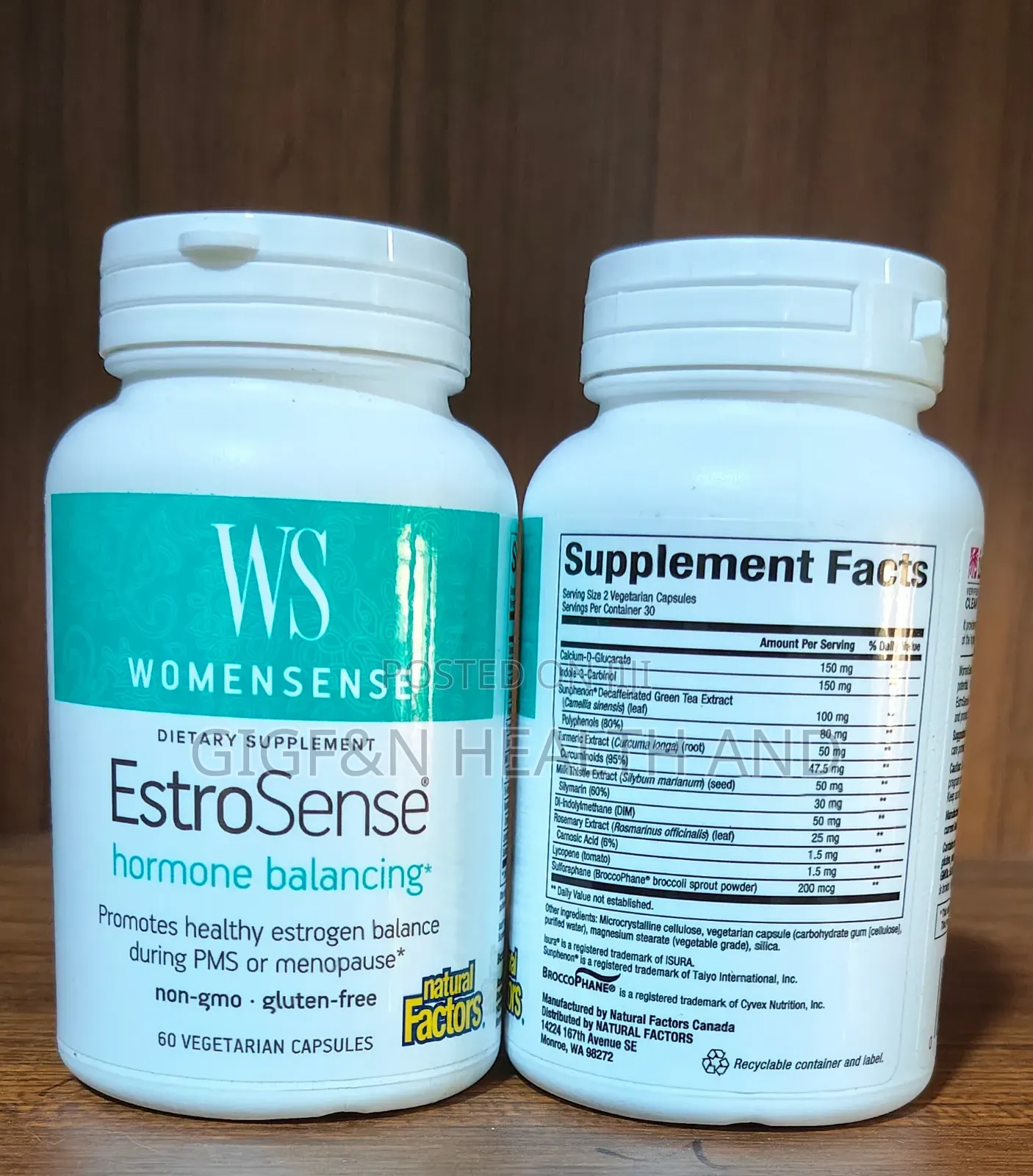 Womensense, Estrosense Hormone Balancing, 60 Vegcapsules