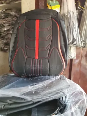 Luxury Five Seater Cover Red and Black