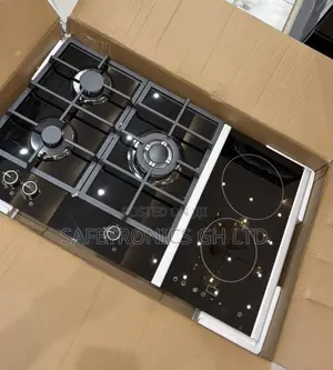 Trust Black Kenwood 3+2 Dual-Fuel Built-in Cooker Hob Gas and Electric