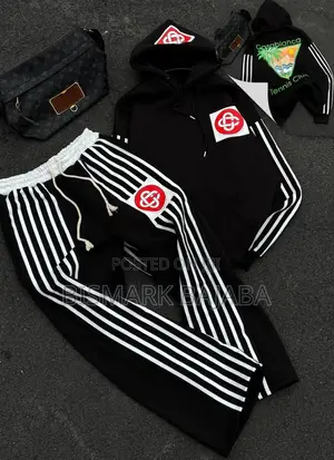 Casablanca Men’S Hoodie Joggers Tracksuit Set