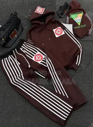 Casablanca Men’S Hoodie Joggers Tracksuit Set