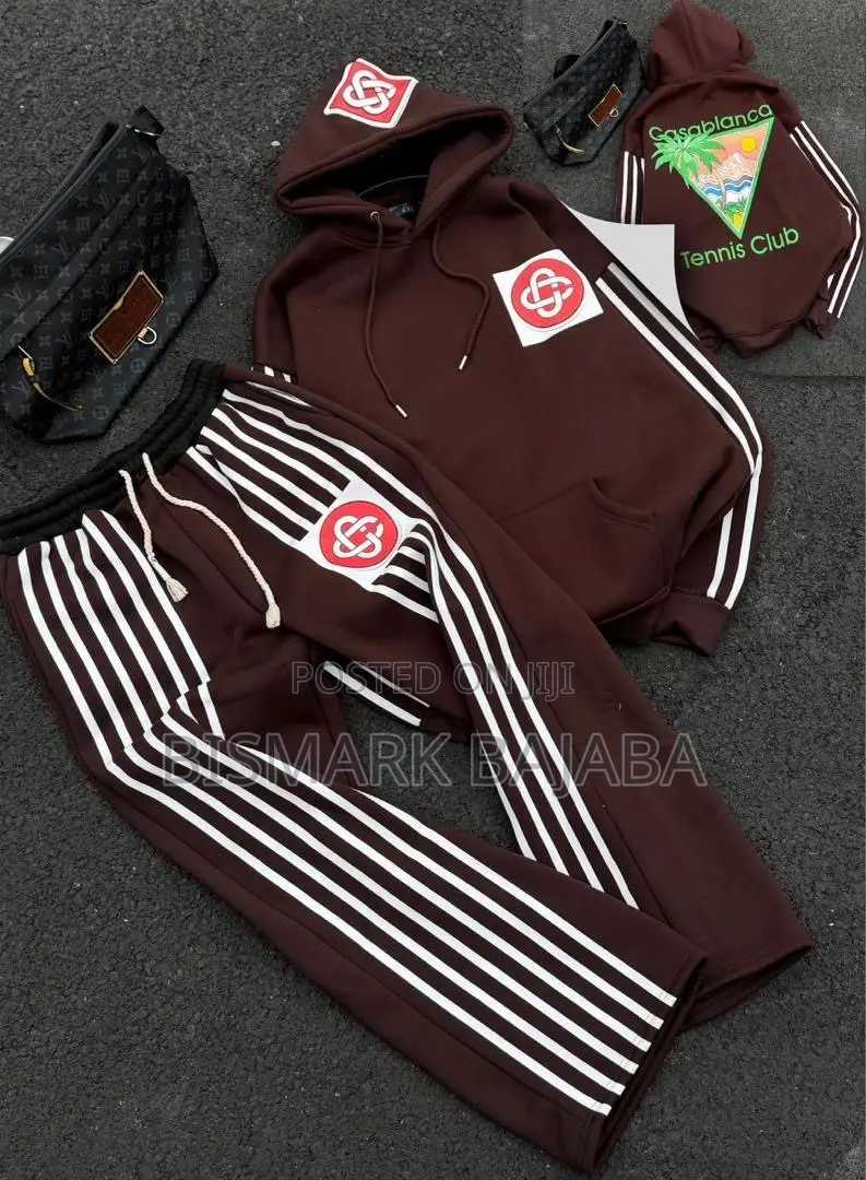 Casablanca Men’S Hoodie Joggers Tracksuit Set